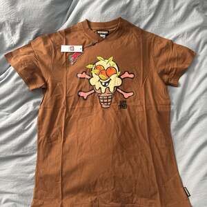 ICECREAM Cones & Bones Brown‎ T-Shirt size Medium